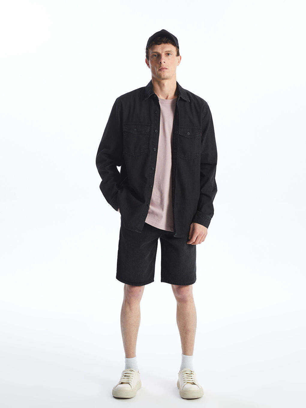 Standard Fit Men's Denim Shorts -S4GA85Z8-326
