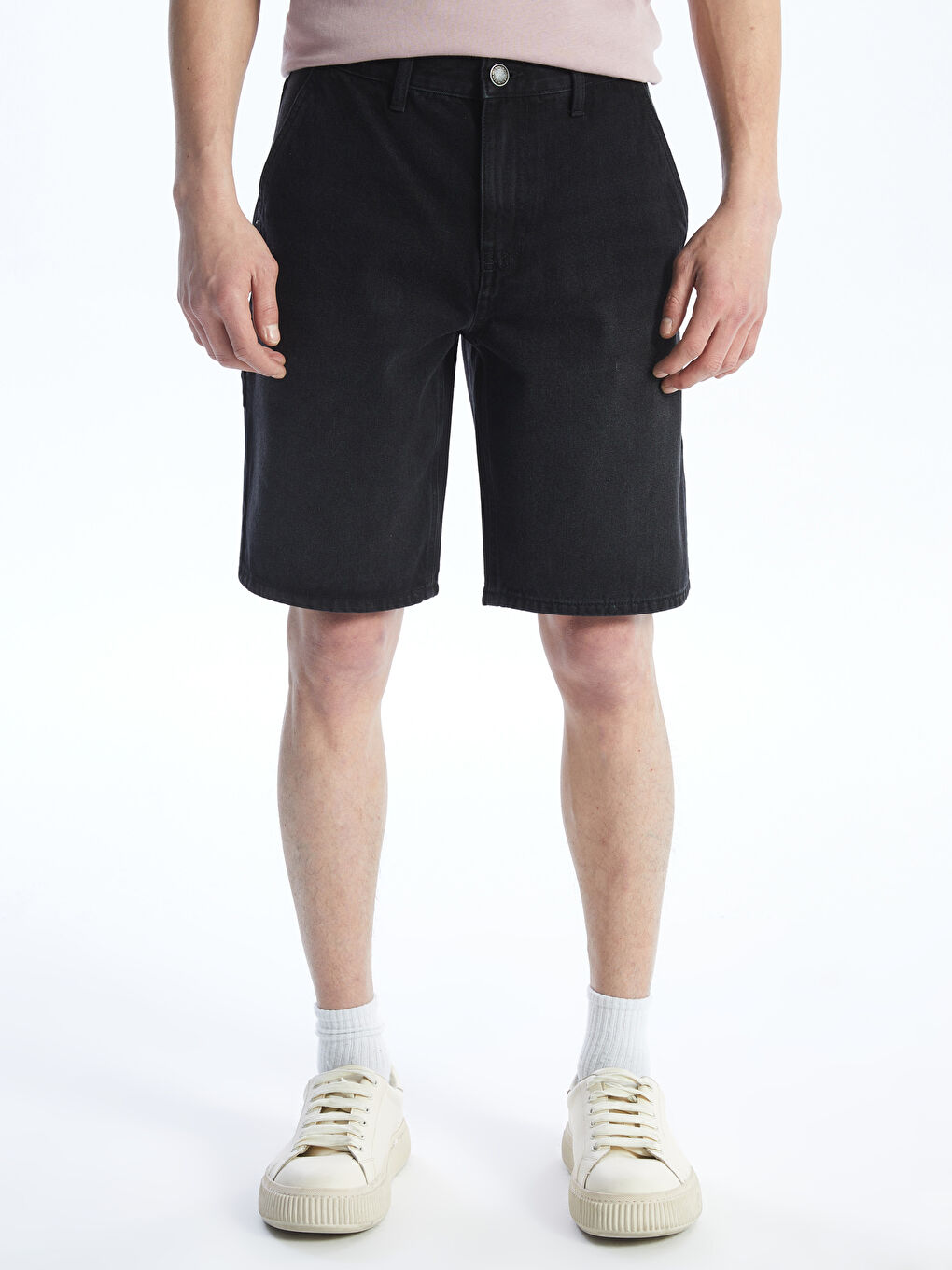 Standard Fit Men's Denim Shorts -S4GA85Z8-326