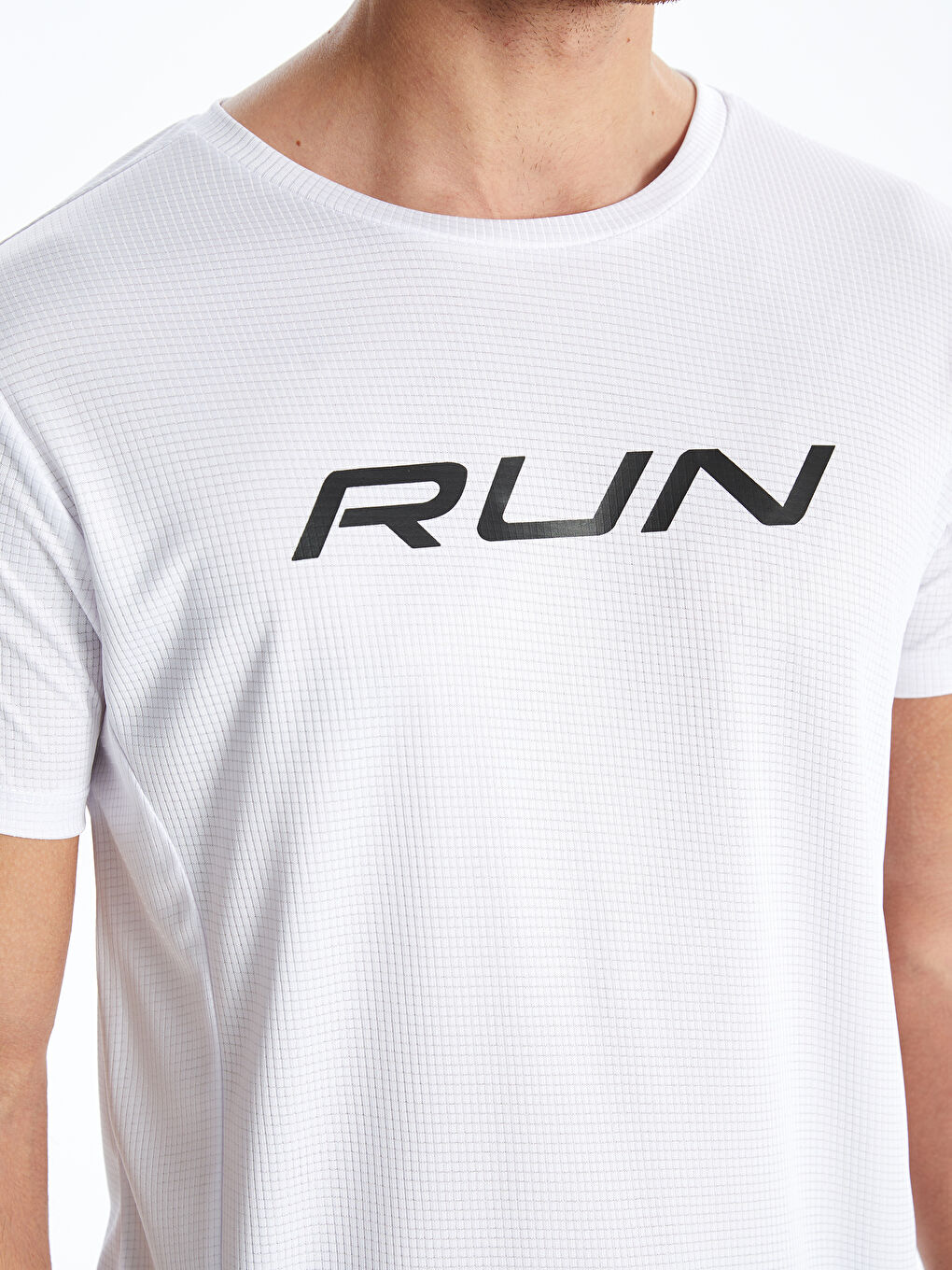 Crew Neck Short Sleeve Men's Sports T-Shirt-3