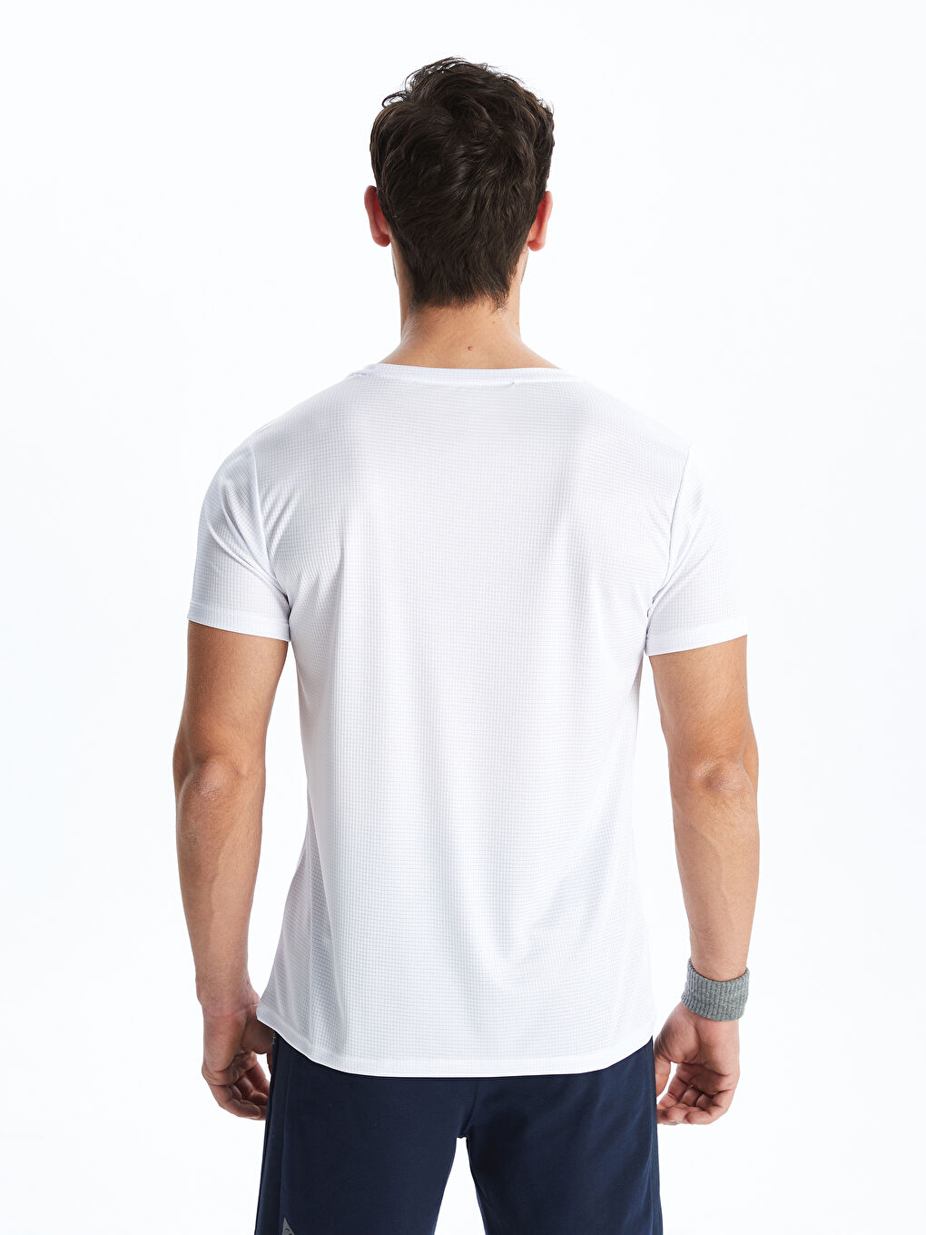 Crew Neck Short Sleeve Men's Sports T-Shirt-4