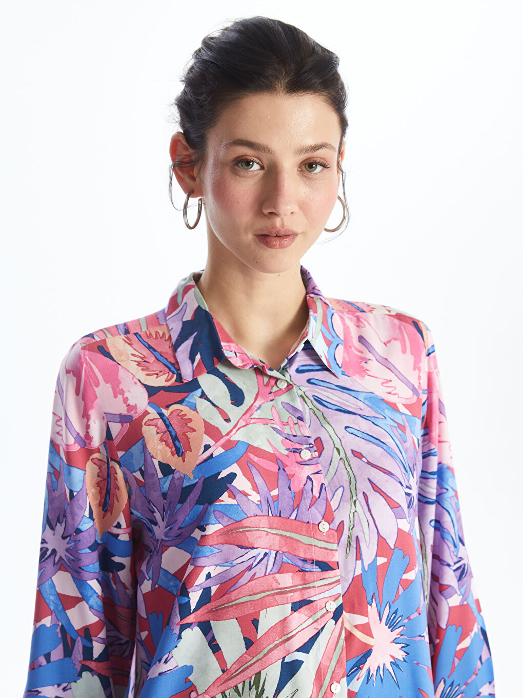 LC Waikiki Patterned Women's Shirt Tunic -S4GA96Z8-F9C