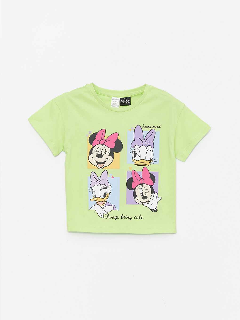 Lot de 3 T-shirts pour Bébé Filles en Coton à Manches Courtes avec Col Rond et Imprimé Minnie Mouse-2