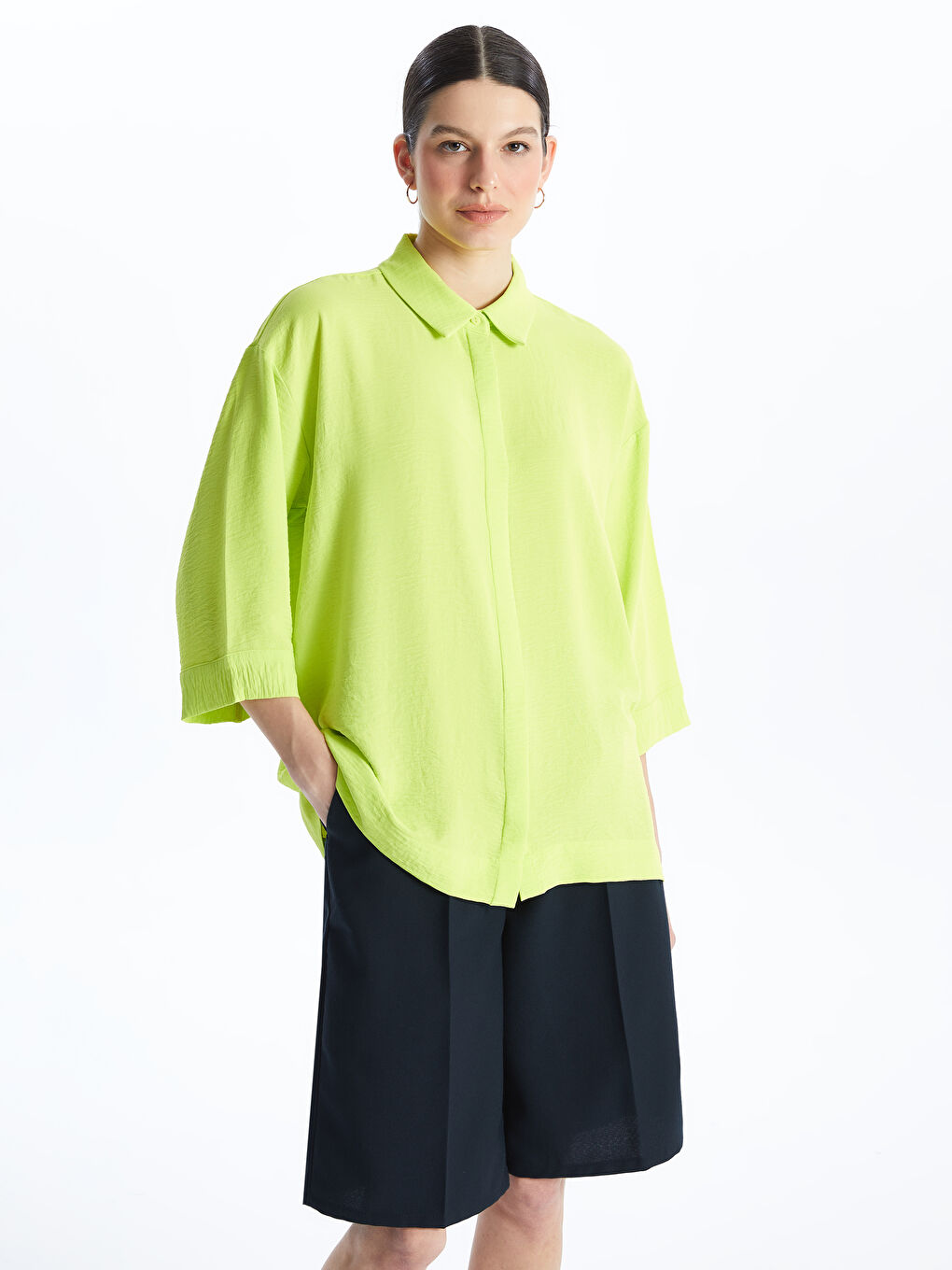 Plain Oversize Women's Shirt