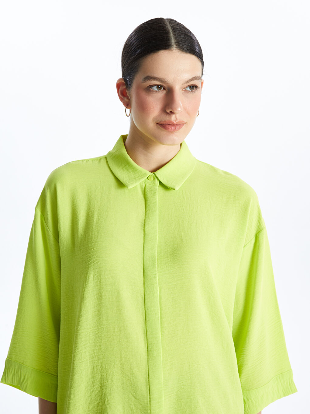 Plain Oversize Women's Shirt-1