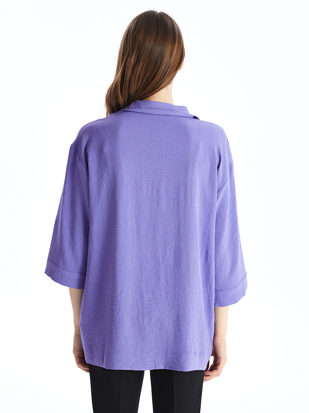 LC Waikiki Plain Oversize Women's Shirt -S4GB04Z8-UKQ