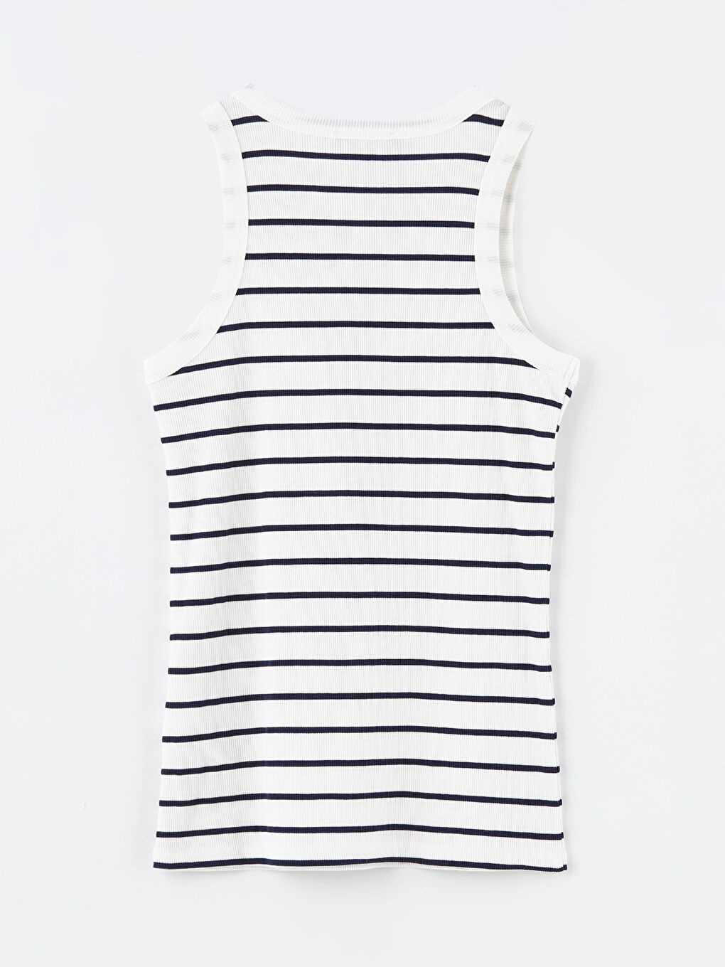 Crew Neck Striped Women's Tank Top-6