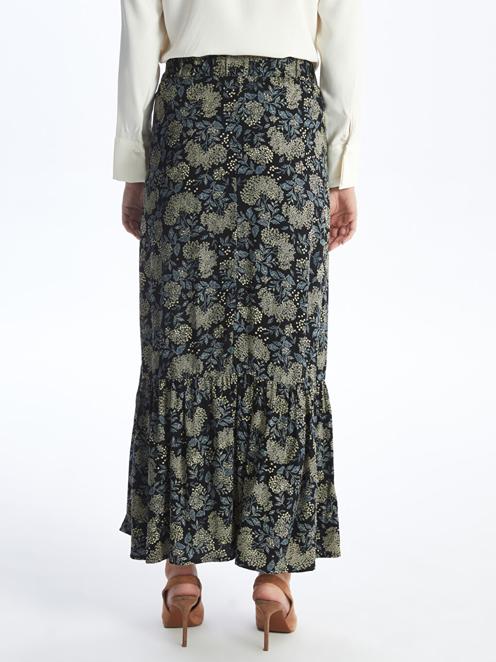Elastic Waist Comfortable Pattern Patterned Skirt For Women -S4GB66Z8-LQJ