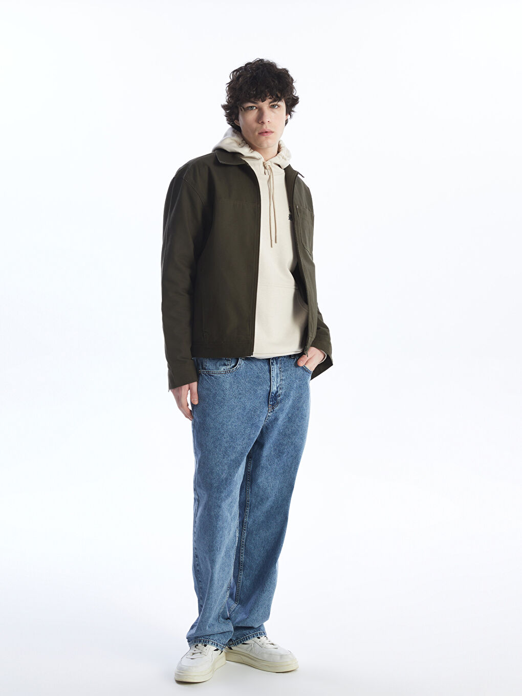 Standard Fit Jacket Collar Men's Coat -S4GB70Z8-J2L