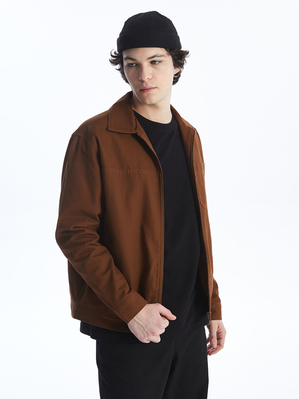 Standard Fit Jacket Collar Men's Coat -S4GB70Z8-VHP