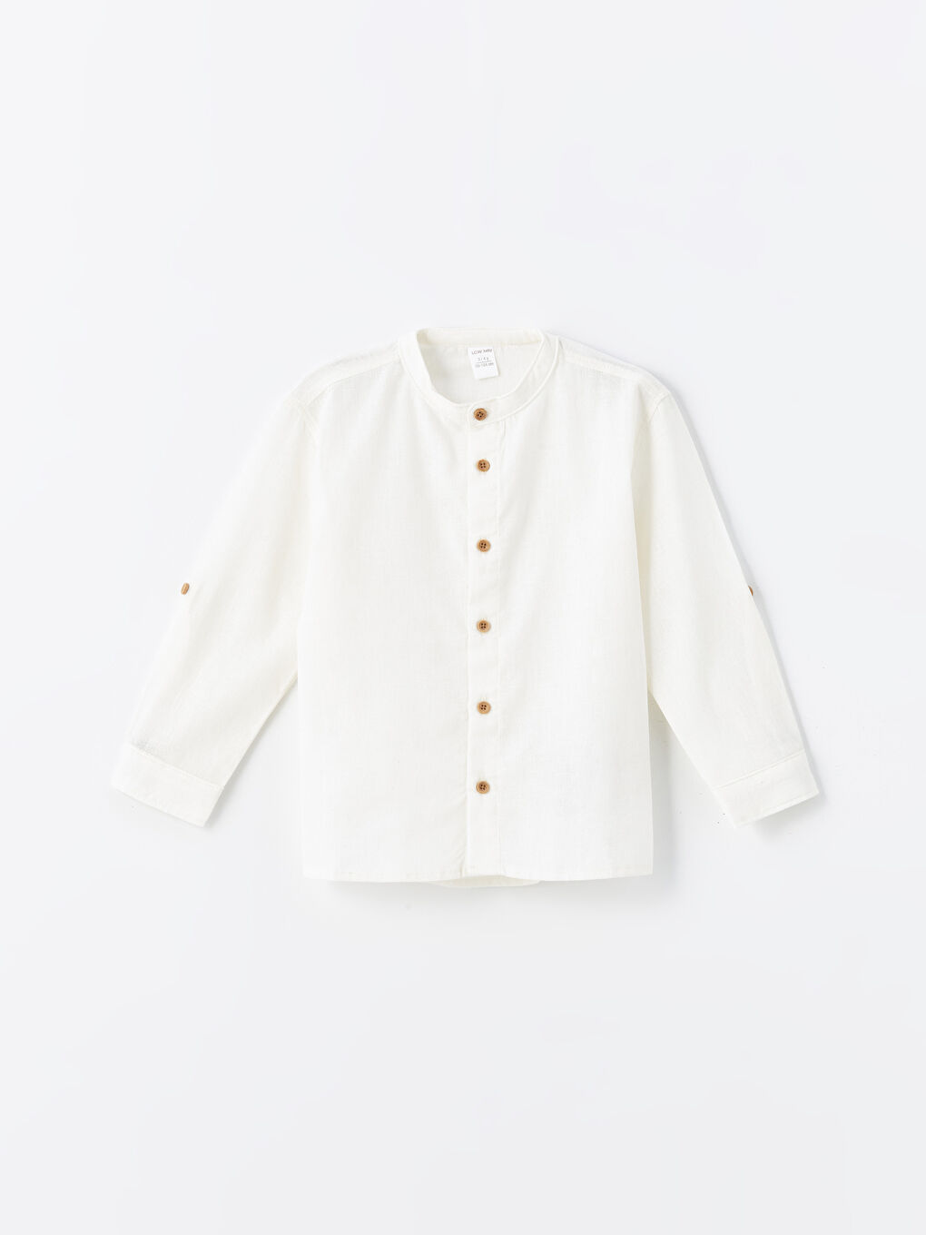Grandad Collar Basic Long Sleeve Shirt -S4GB72Z1-FDU