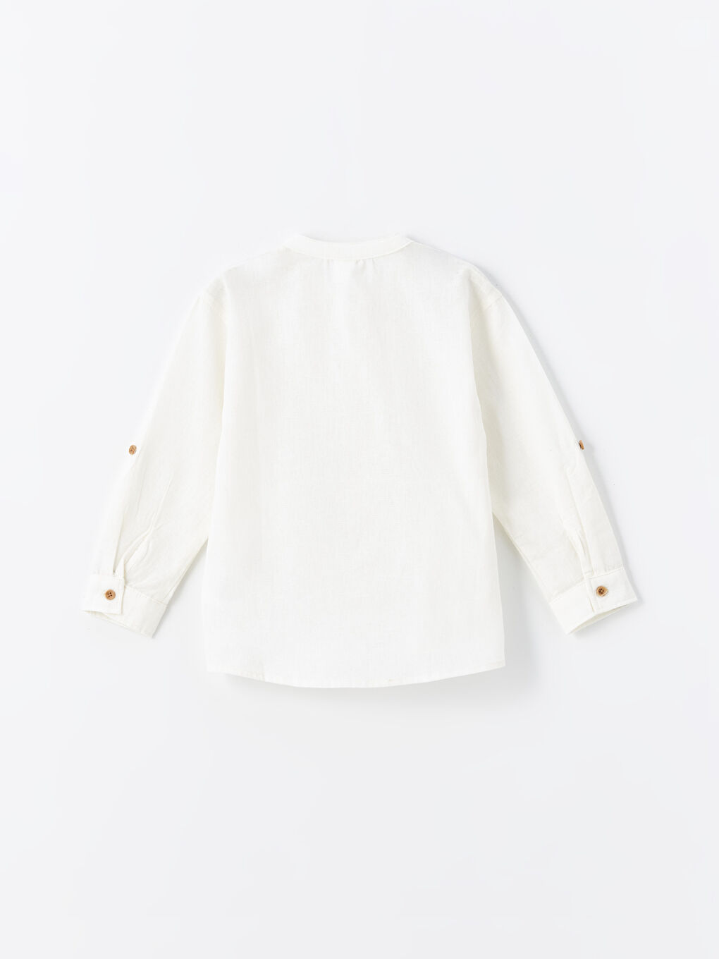 Grandad Collar Basic Long Sleeve Shirt -S4GB72Z1-FDU