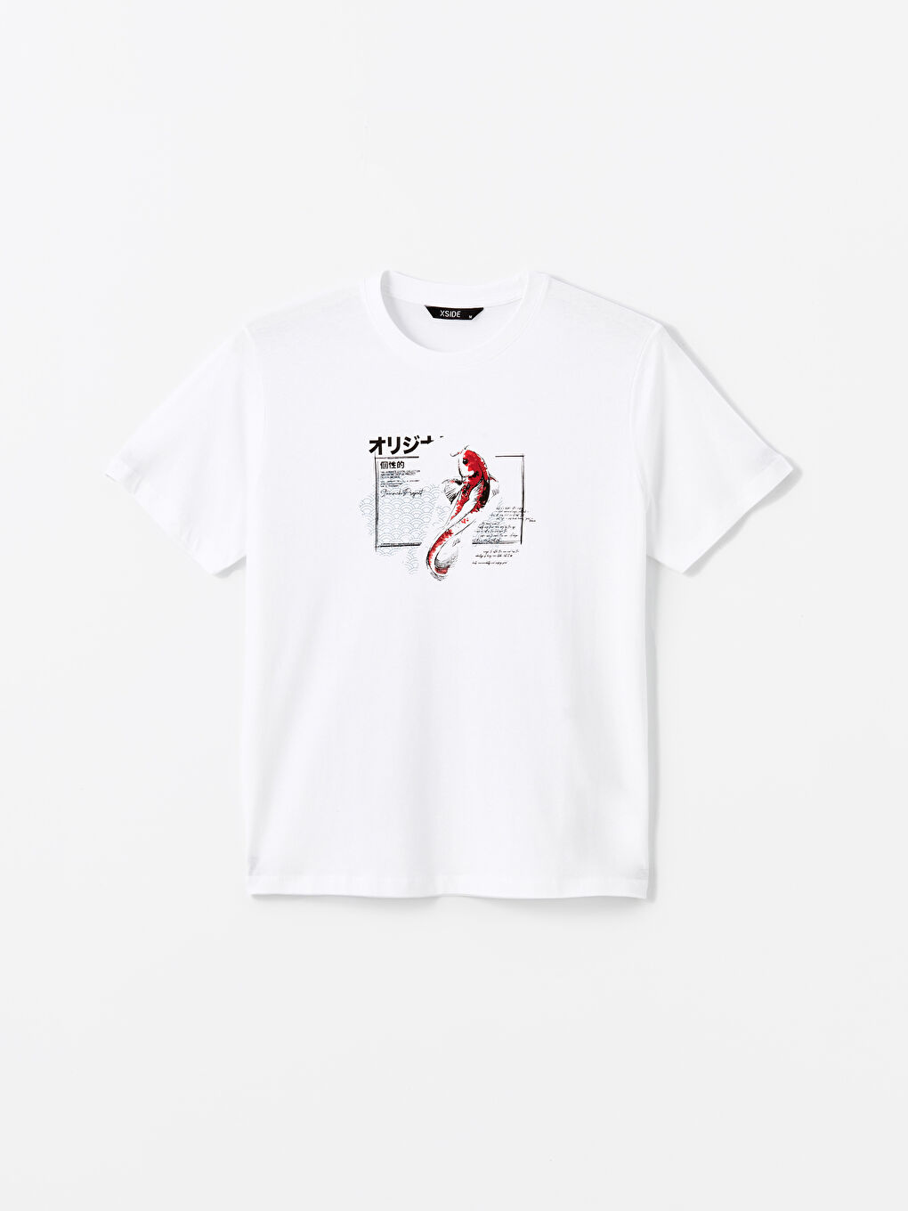 Crew Neck Short Sleeve Printed Combed Cotton Men's T-shirt-4