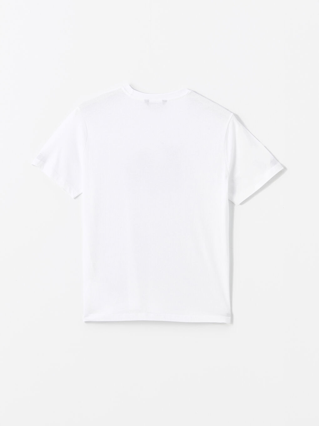 Crew Neck Short Sleeve Printed Combed Cotton Men's T-shirt-5