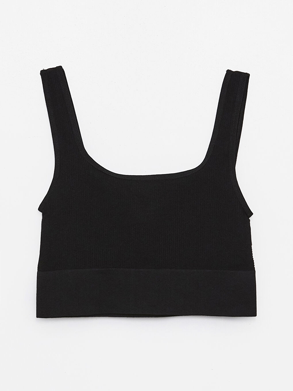 Siyah U Yaka Seamless Kadın Sporcu Büstiyer-1