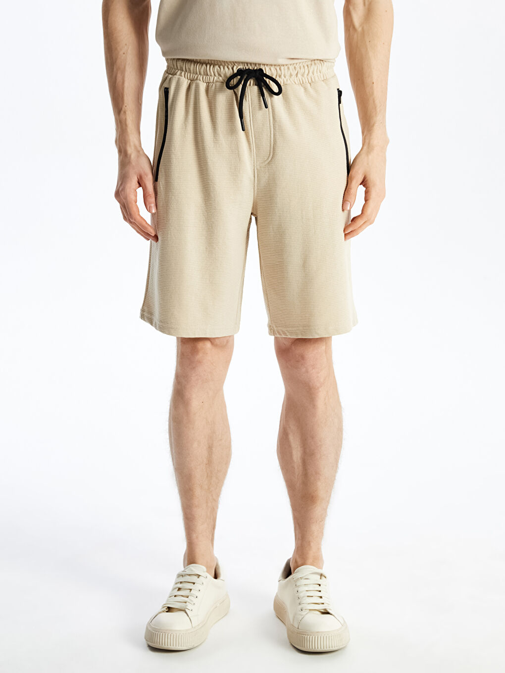 XSIDE Bej Slim Fit Erkek Şort - 3