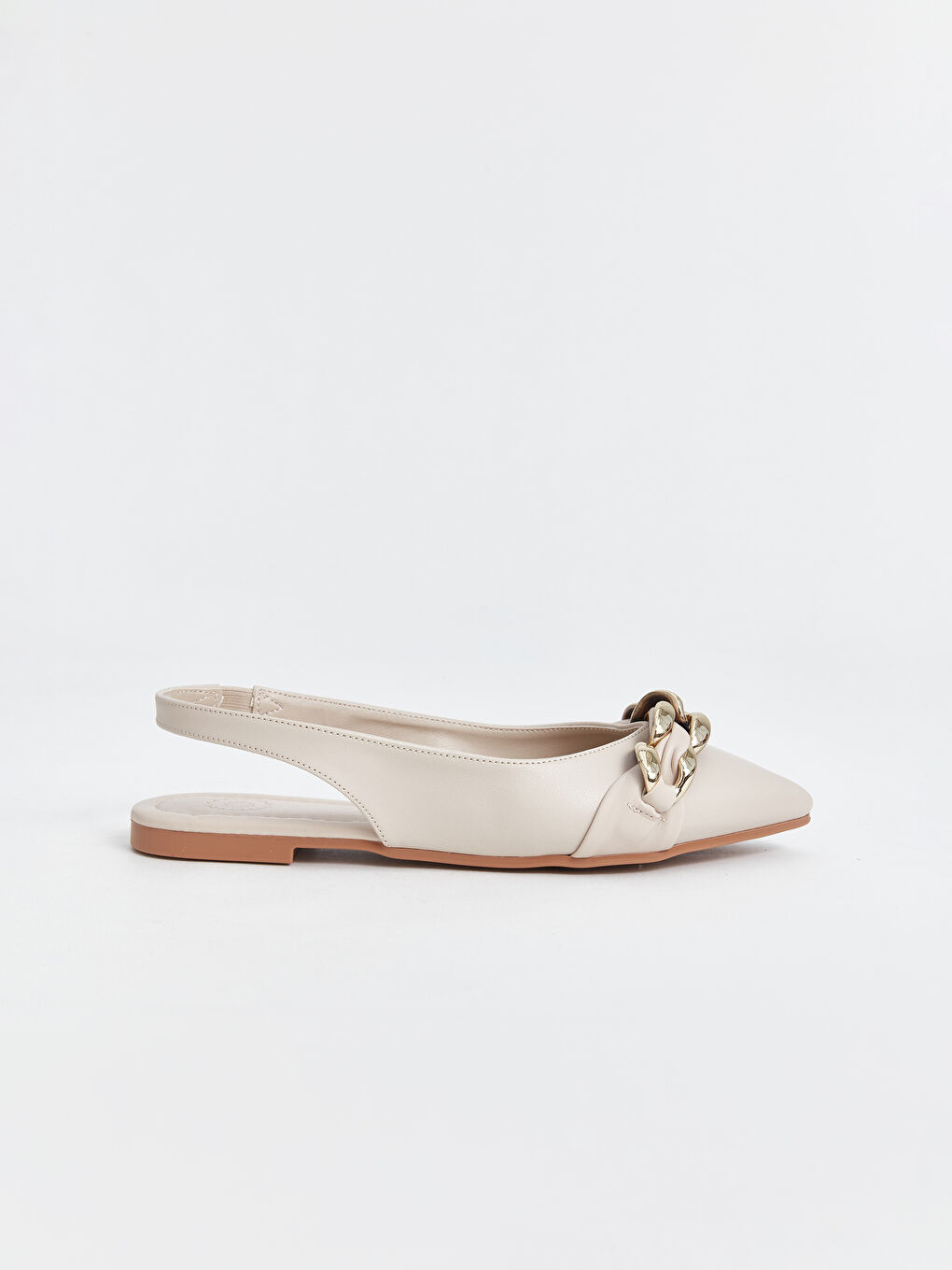 Chain Detailed Pointed Toe Women's Flats -S4GD52Z8-VJP