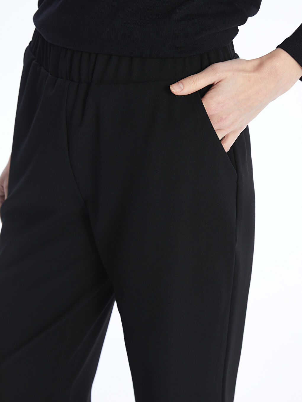LCW Grace Pantalone sa elastičnim strukom i šargarepa krojem za žene -S4GD58Z8-CVL