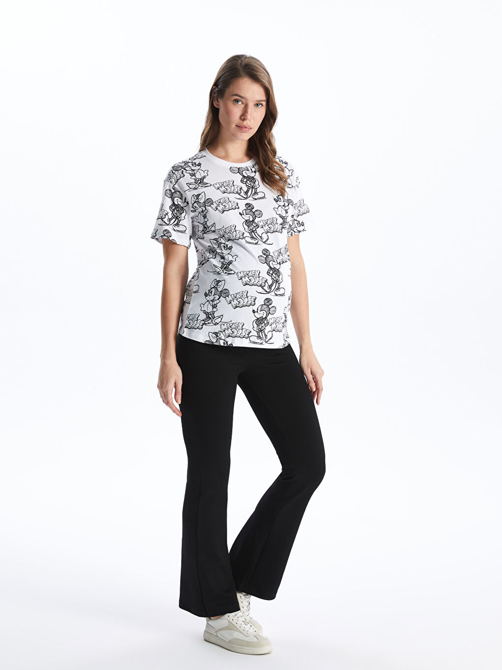 Maternity Flared Leggings with Over-Bump Panel -S4GD82Z8-CVL