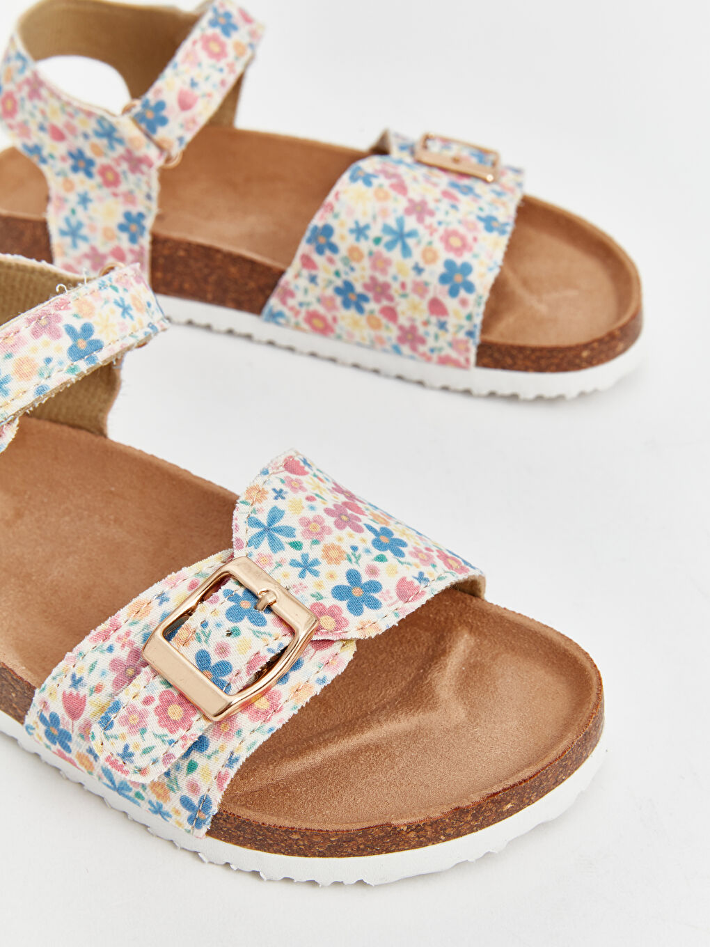 صنادل بنات منقوشة بالزهور-2