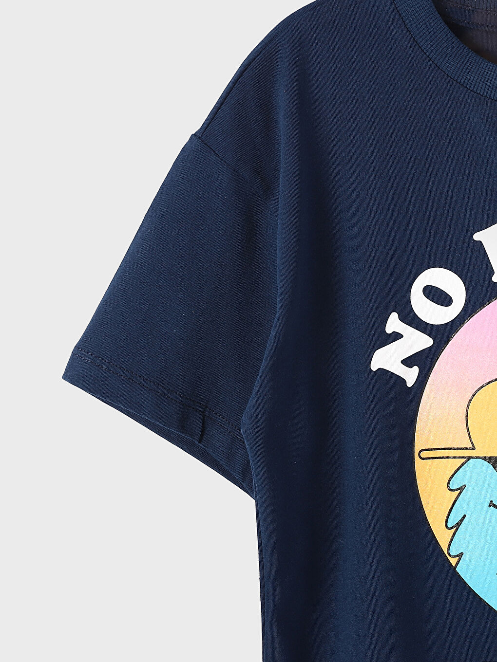 Oversize Crew Neck Boys' T-Shirt-2