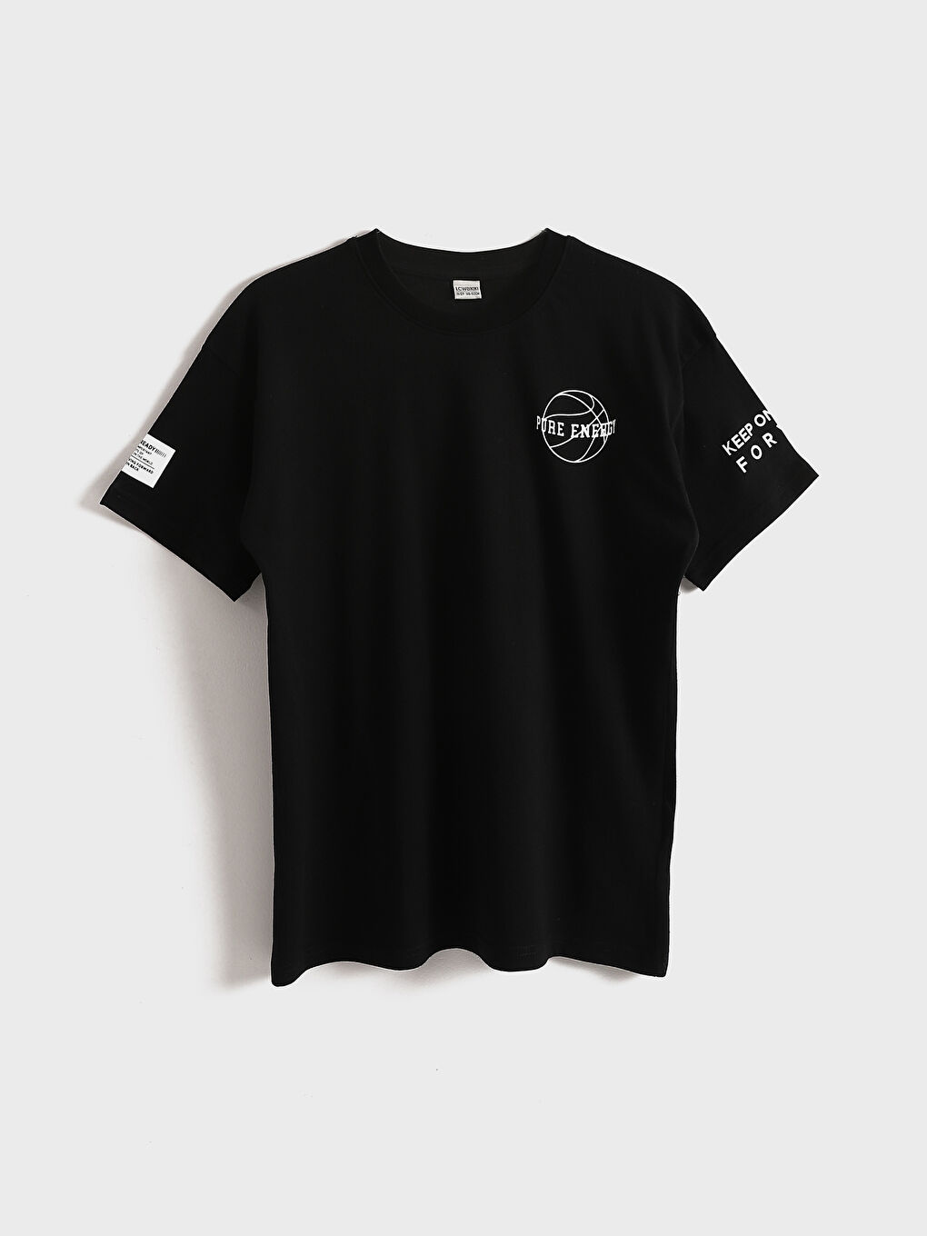 تيشيرت ياقة دائرية مطبوع للأولاد