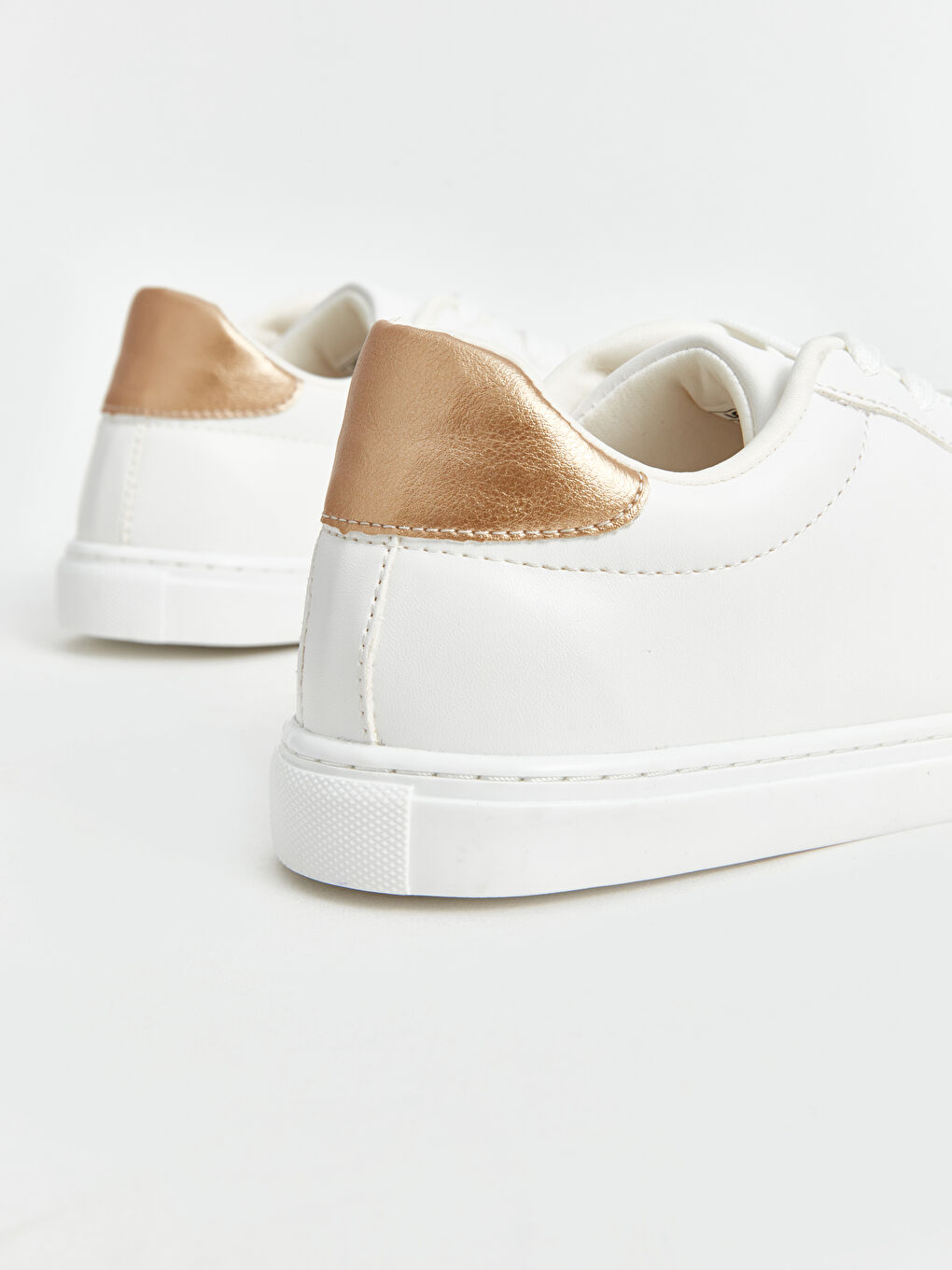 Lace-up Faux Leather Women's Sneakers-4