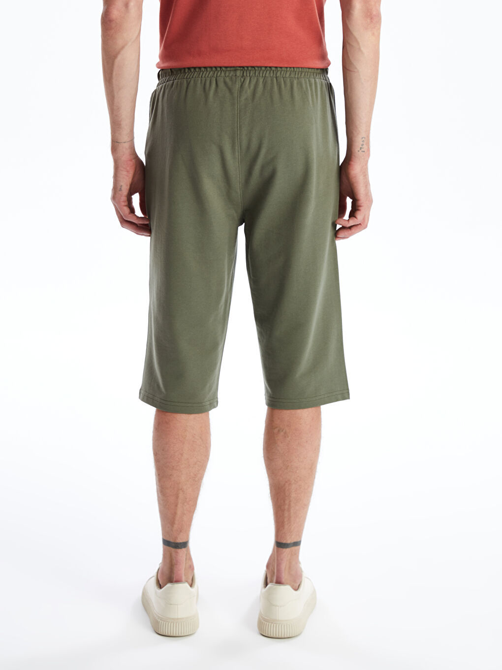 Haki Standart Kalıp Erkek Roller Şort-3