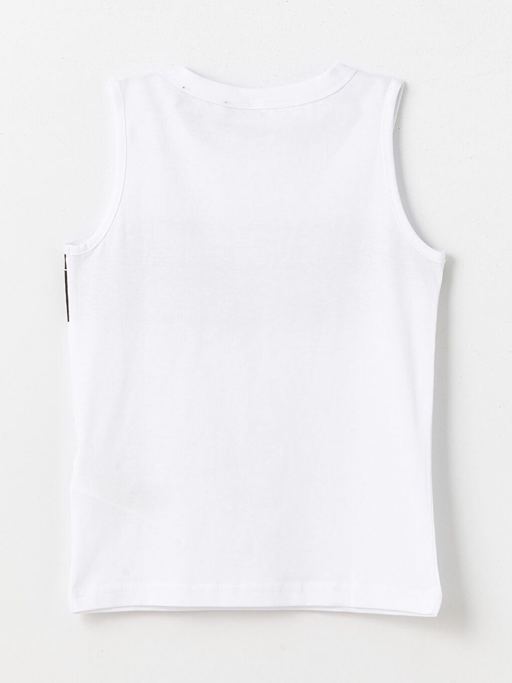 Beyaz Bisiklet Yaka Beşiktaş Baskılı Erkek Çocuk Atlet-1