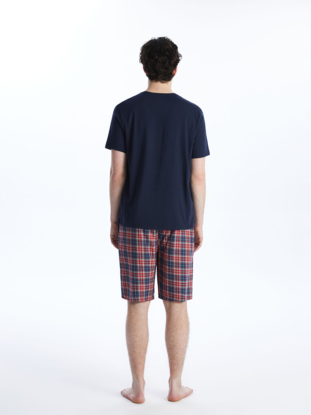 стандартты пішім ерлерге арналған қысқа пижама жинағы-3