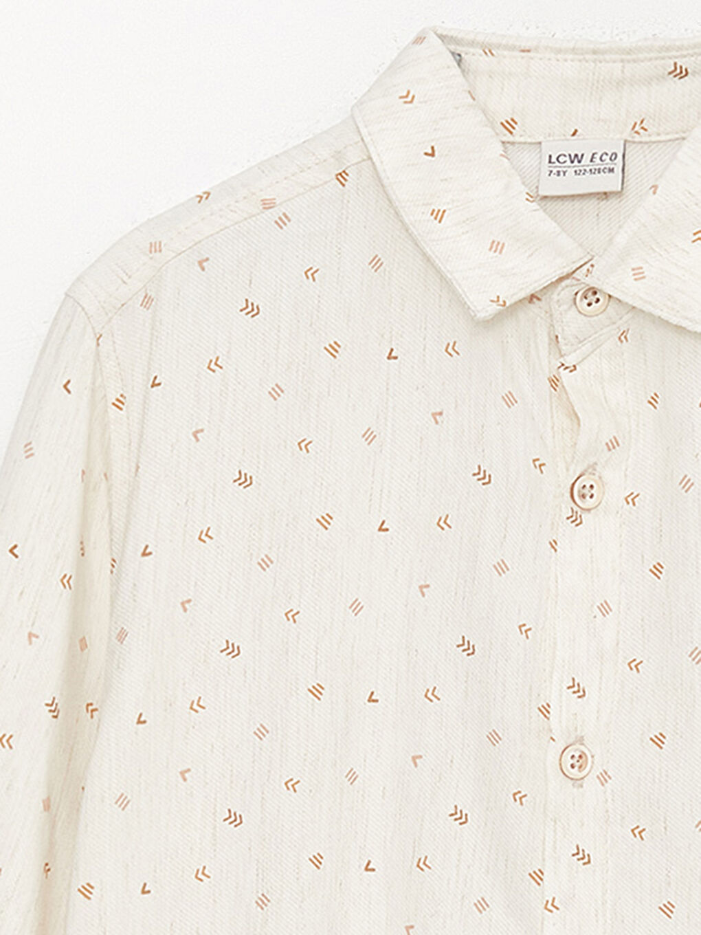 Patterned Linen Blend Boys' Shirt -S4GI79Z4-LQB