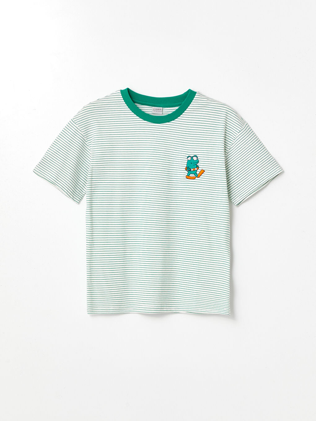 Comfortable Fit Crew Neck Soild Fabric Boy's T-Shirt -S4GI93Z4-LFT