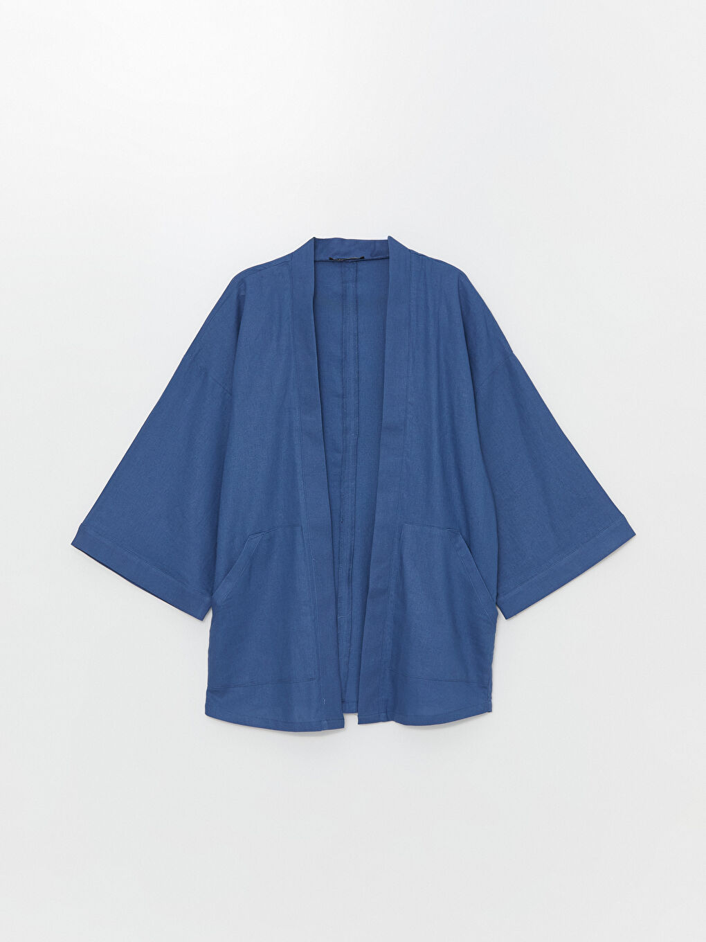 LCW Vision Şal Yaka Oversize Keten Karışımlı Kadın Kimono -S4GJ58Z8-H7X