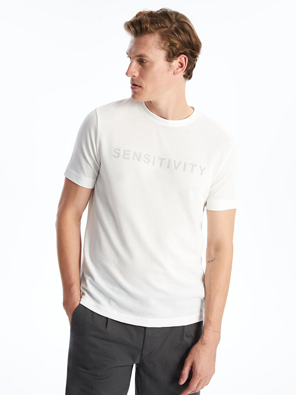 Crew Neck Short Sleeve Printed Men's T-Shirt -S4GJ66Z8-R9J