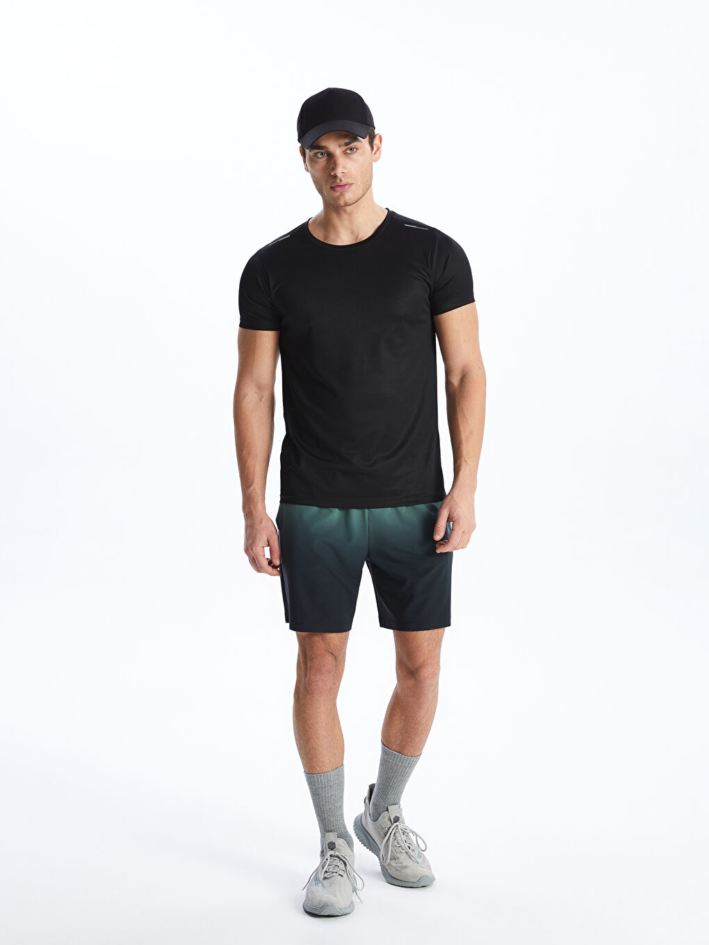 Crew Neck Short Sleeve Men's Sports T-Shirt-1