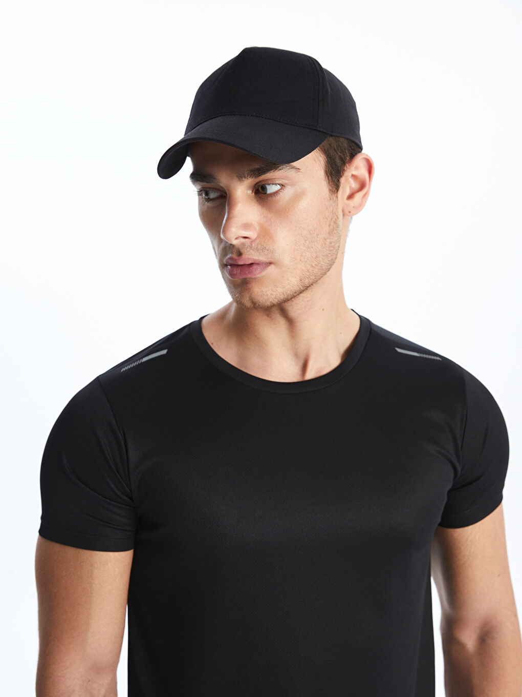 Crew Neck Short Sleeve Men's Sports T-Shirt-2