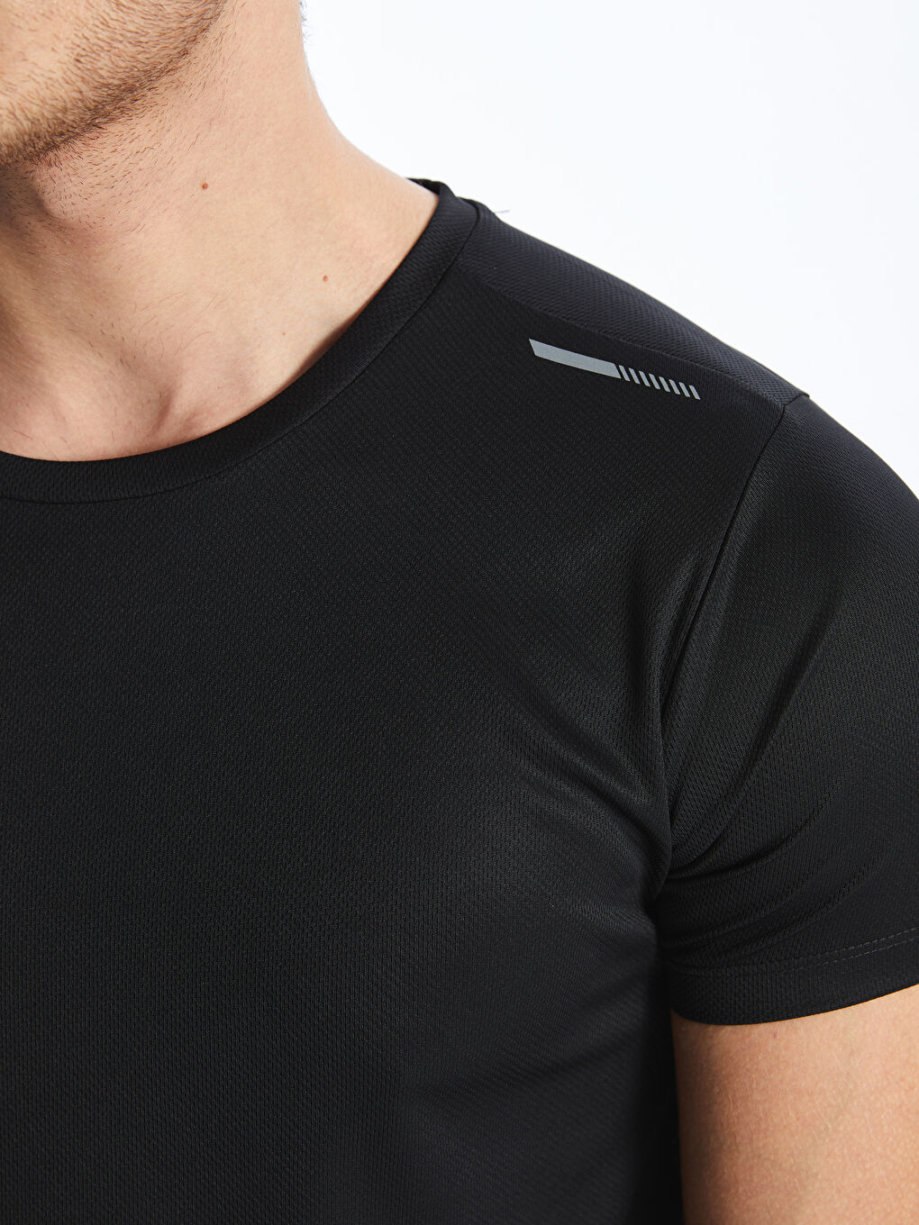 Crew Neck Short Sleeve Men's Sports T-Shirt-3