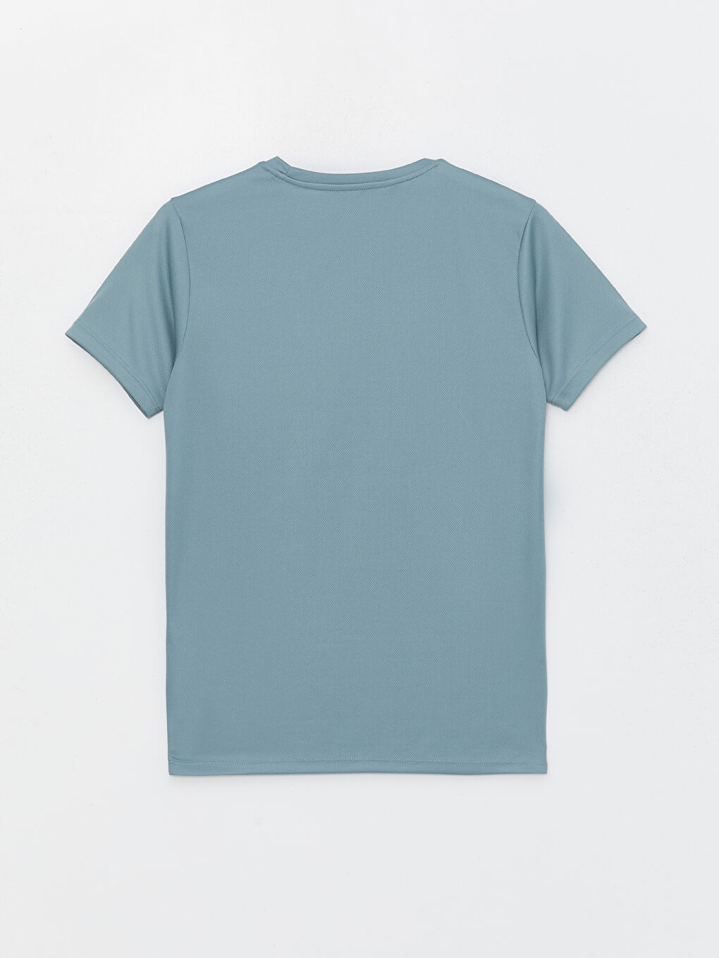 Mavi Bisiklet Yaka Kısa Kollu Erkek Spor Dokulu Tişört-6