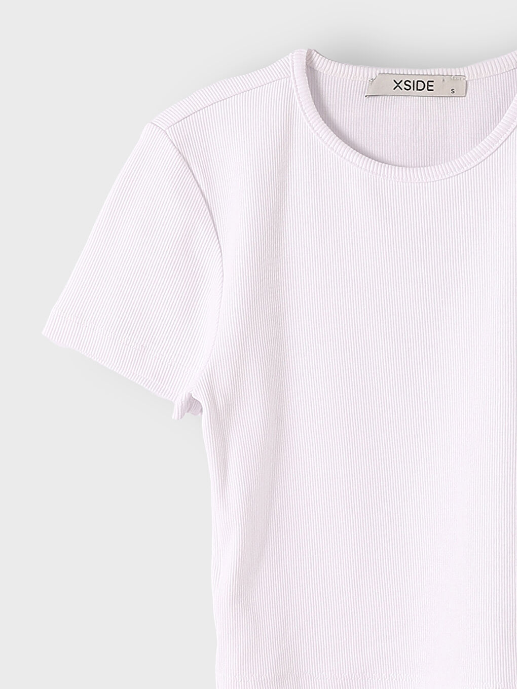 Crew Neck String Crop-2