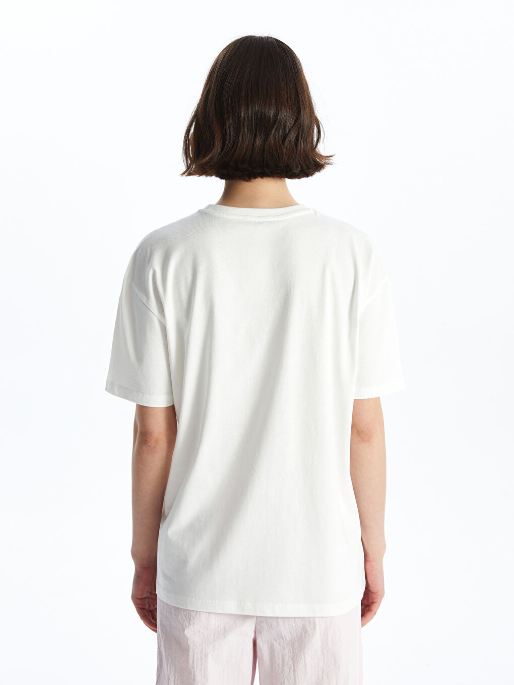 Crew Neck Printed Short Sleeve Women's T-shirt -S4GJ90Z8-R9J