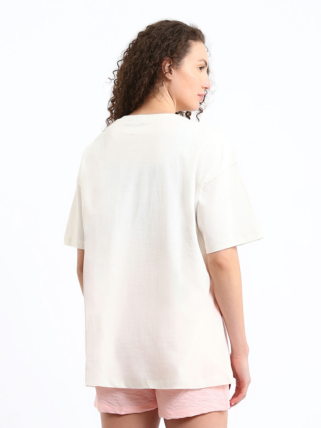 Crew Neck Printed Short Sleeve Women's T-Shirt-8