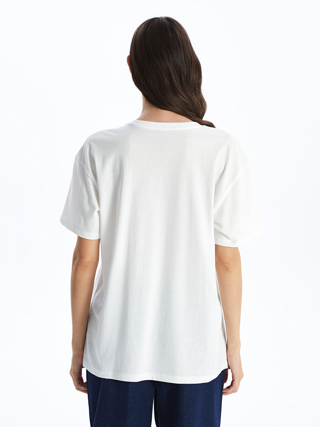 Crew Neck Printed Short Sleeve Women's T-shirt -S4GJ94Z8-R9J