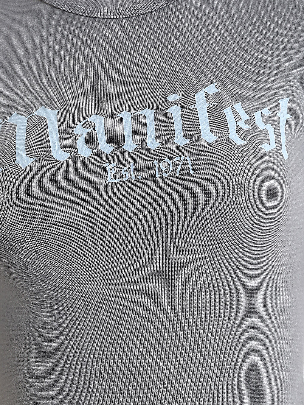 تي شيرت نسائي بطبعة برقبة مدورة وكم قصير-4