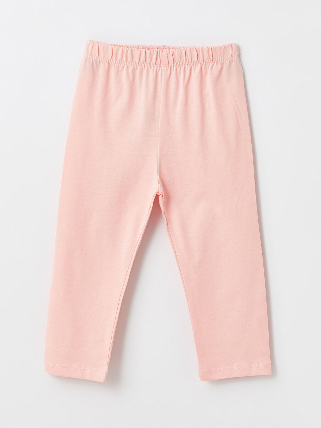 LCW ECO Parlak Pembe Bisiklet Yaka Baskılı Kız Bebek Pijama Takımı - 4