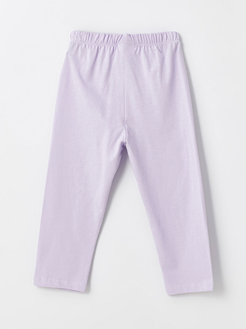 LCW ECO Lila Bisiklet Yaka Baskılı Kız Bebek Pijama Takımı - 6