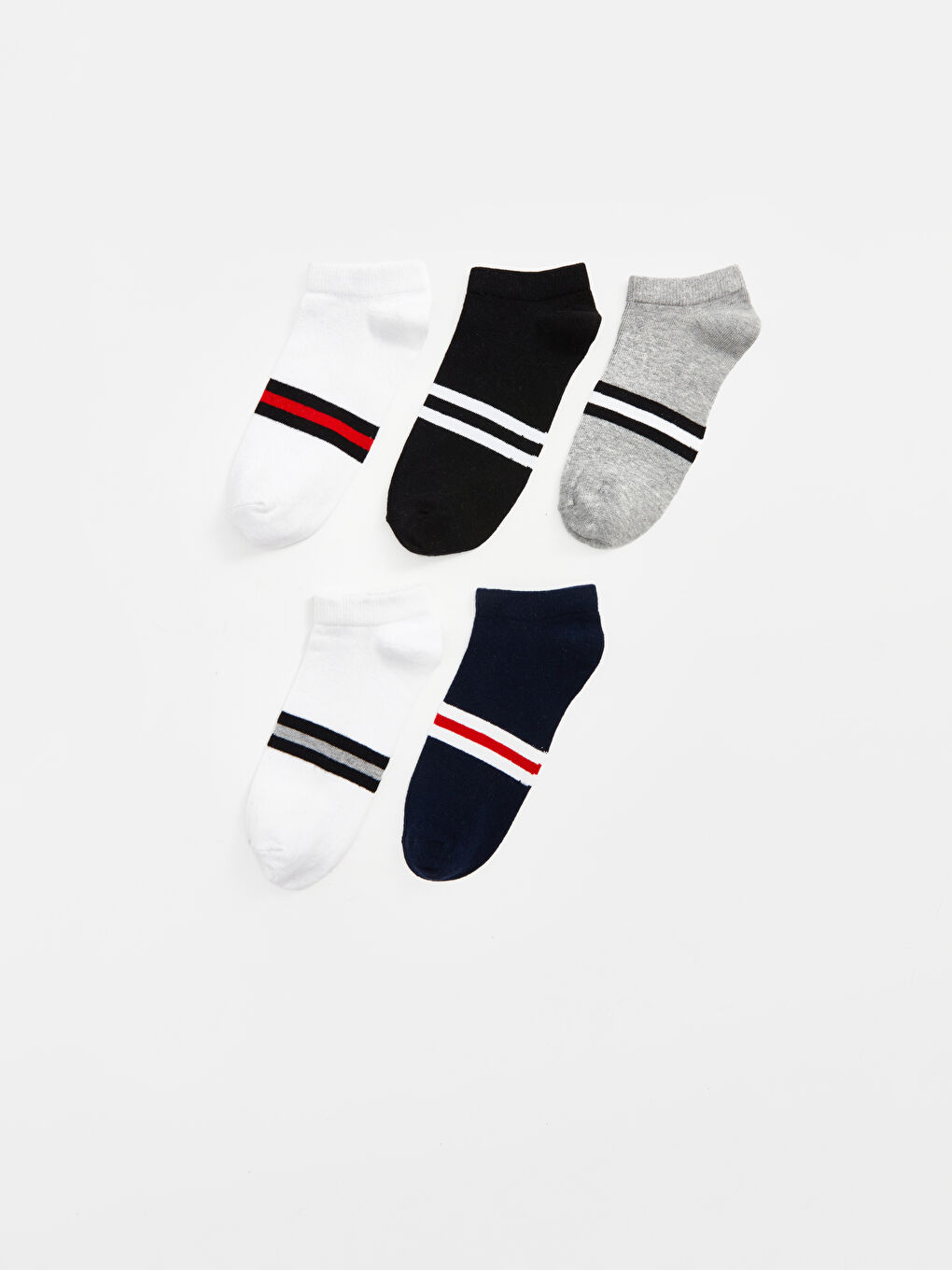 Chaussettes d'entraînement Rayées pour Garçons Lot de 5 pièces