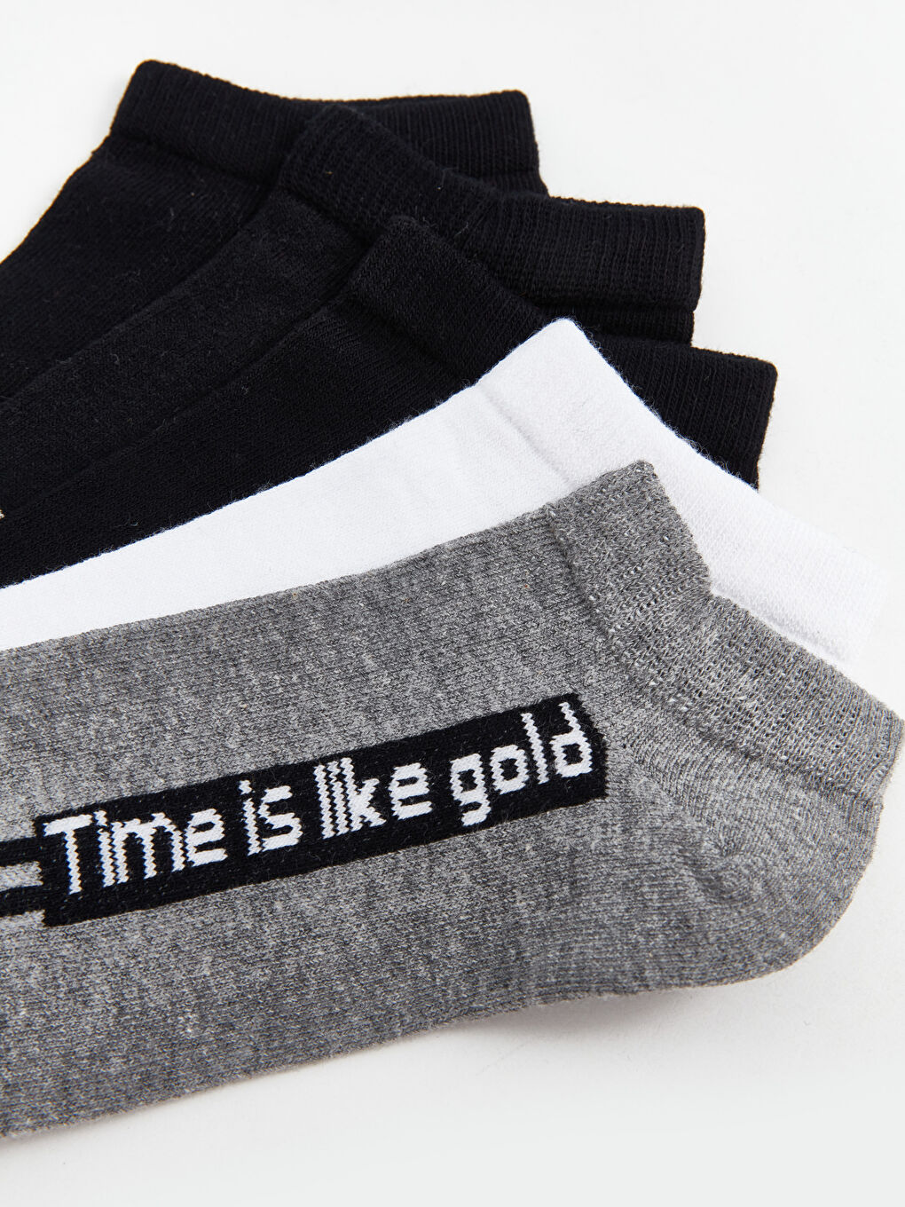 Striped Boys' Trainer Socks 5 Pack-2