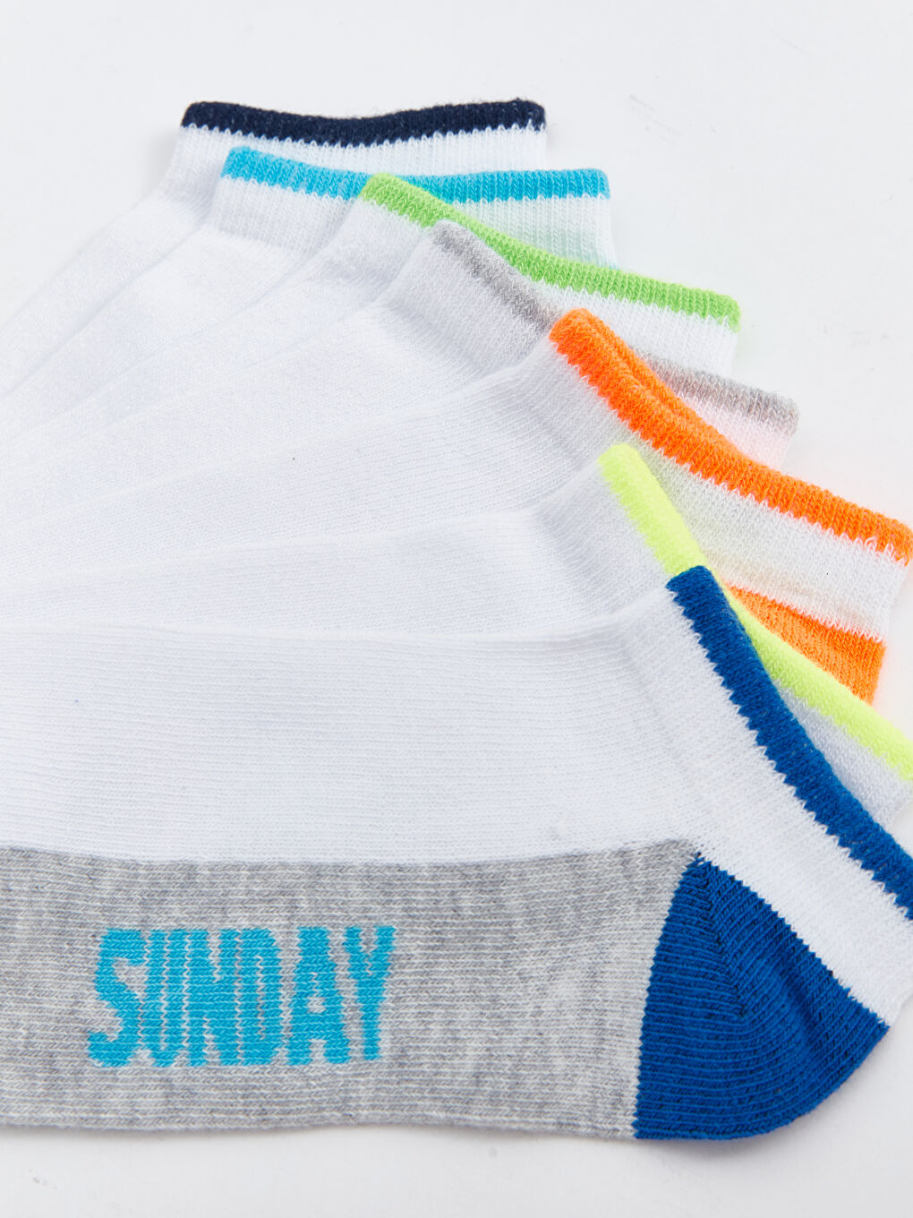 Karışık Desenli Erkek Çocuk Patik Çorap 7'li-2