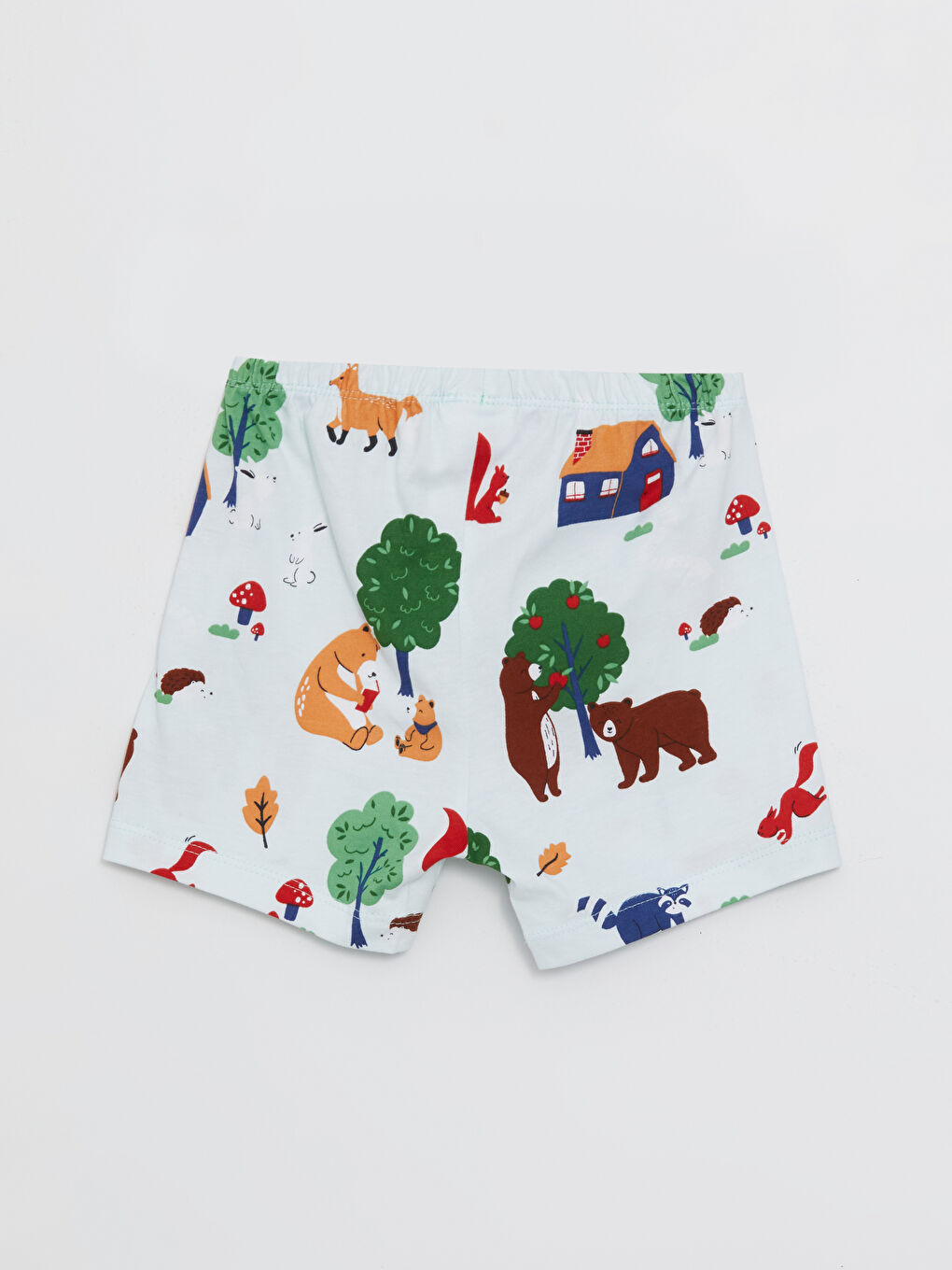 LCW ECO Uçuk Mavi Baskılı Beli Lastikli Baskılı Kız Bebek Pijama Alt - 2