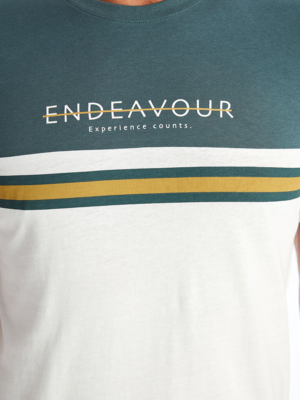 Crew Neck Short Sleeve Combed Cotton Men's T-shirt with Color Block -S4GL30Z8-VJ5