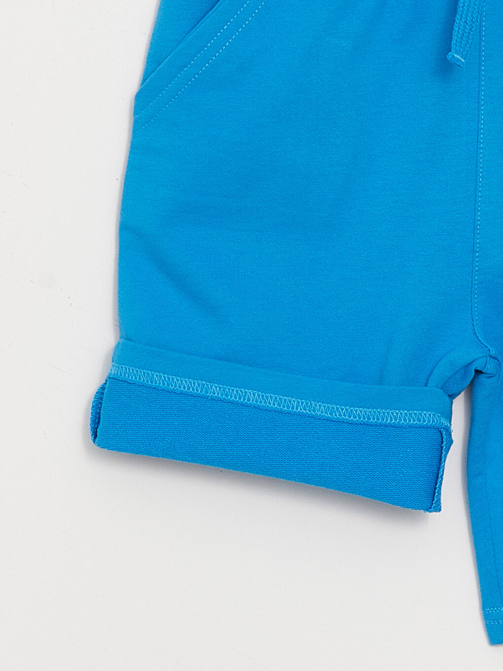 Mavi Beli Lastikli Marvel Baskılı Erkek Çocuk Şort-1